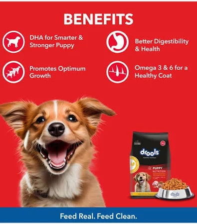 Drools Chicken and Egg Puppy Dog Dry Food