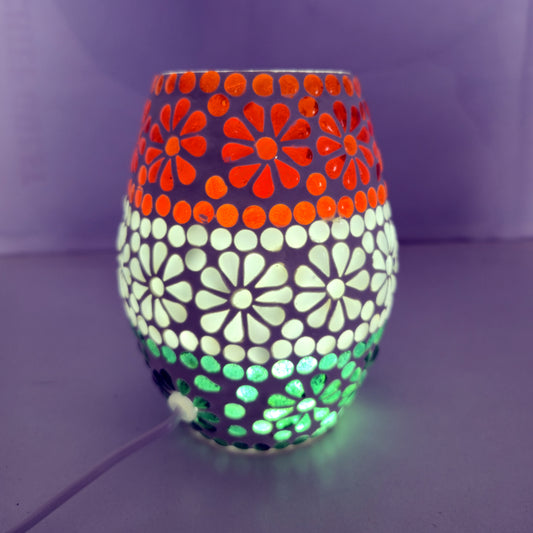 Shaped Mosaic Glass Lamp for Home/Office/Festival Decoration(Pack of 1)