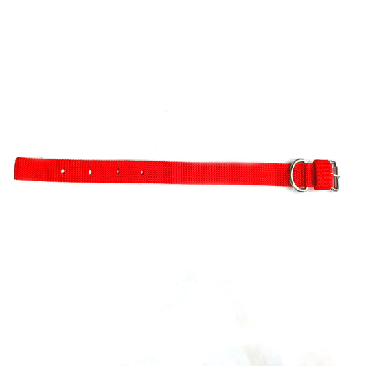 Dog Collar Single Layer Plastic Polymer 0.75 inch