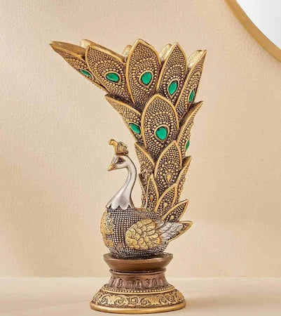 Standing Peacock Figurine