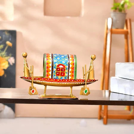 Metal Boat Naav Showpiece