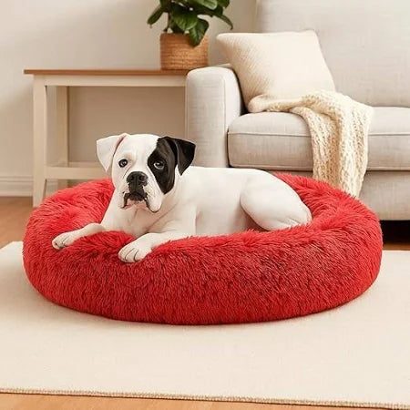 Ultra-Soft Faux Fur Anti-Anxiety Pet Bed