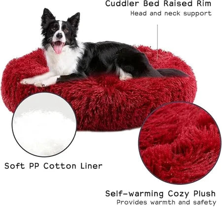 Ultra-Soft Faux Fur Anti-Anxiety Pet Bed