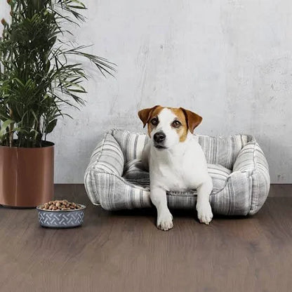 Ultra Soft Grey Bolster Pet Bed